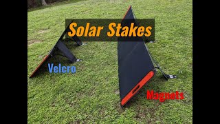 Anchoring Solar Panels 100200W VelcroMagnetic Kickstands with Solar Stakes jackery solar [upl. by Silverman]