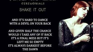 Florence  the Machine  Shake It Out Lyrics [upl. by Llenrac]