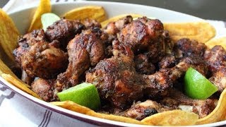 Jerk Chicken Wings  Spicy Jamaican Jerk Hot Wings Recipe [upl. by Eitac]