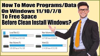 How To Move Files From C To D Drive On Windows 101187 Before Clean Install WindowsTo Free Space [upl. by Amitaf]