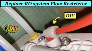 Replace GE reverse osmosis flow restrictor [upl. by Yenitsed721]