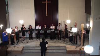 Prelude on the hymn tune Rhosymedre  R Vaughan Williams   recorder ensemble [upl. by Sabba]