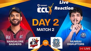 Bangalore Bashers Vs Mumbai Disrupters ECL Live Stream Fukra Vs Munawar [upl. by Niuq]