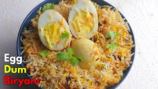 ఎంతో ఈసీ ఎగ్ ధం బిర్యానీ  How to make Hyderabadi Egg Dum Biryani at home in Telugu VismaiFood [upl. by Anthiathia]