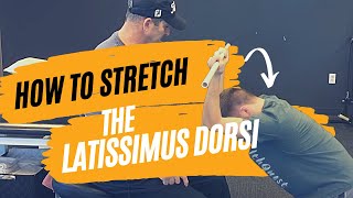 How To Stretch The Latissimus Dorsi Tight Lats  Best 3 Lat Stretches [upl. by Telimay]