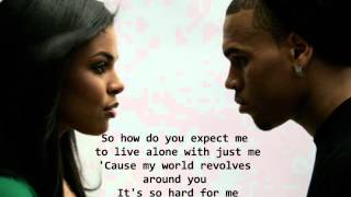 Jordin Sparks Feat Chris Brown  No Air Lyrics HQ [upl. by Mandeville]