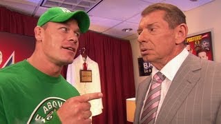 John Cena recommends Mr McMahon fire John Laurinaitis Raw June 11 2012 [upl. by Aromas]