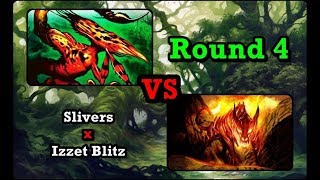 SLIVERS X IZZET BLITZ  Round 4 50 Pauper League [upl. by Shuma505]