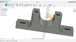 Plummer Block in Fusion 360  FUSION360  Autodesk  KPRIET [upl. by Seda]