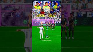 Brazil Now VS Brazil 2002 Free kick challenge in FC 24 shorts football fc24 [upl. by Adey]