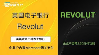 【英国电子银行】Revolut革命银行账户商户自带23D网关支付多币种账户英美欧分配本土银行户支持虚拟货币交易 [upl. by Stephen]