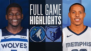 TIMBERWOLVES at GRIZZLIES  FULL GAME HIGHLIGHTS  November 26 2023 [upl. by Weinman411]