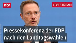 LIVE Pressekonferenz der FDP nach den Landtagswahlen in Thüringen und Sachsen [upl. by Alvira]