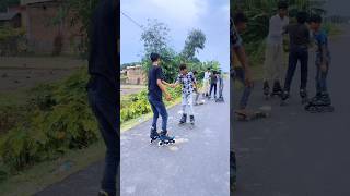 Public reaction and masti 😍skatersinline skatesskateboardroller skatesshortsyt shorts [upl. by Anigal]