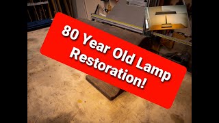 1940s Mitchell Bankers Desk Lamp Restoration [upl. by Rana]