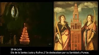 Santa Justa y Santa Rufina Se destacaban por su Santidad y Pureza 🙏🙏🏻Rezo del Santo Rosario [upl. by Samira881]