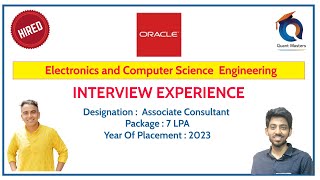 Oracle Interview Experience  Designation Associate Consultant [upl. by Anirhtak]