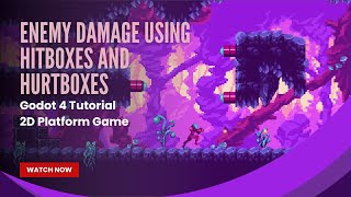 Enemy Damage using Hitboxes and Hurtboxes  Godot 4 Tutorial  Pt 13  2D Platform Game [upl. by Korenblat934]