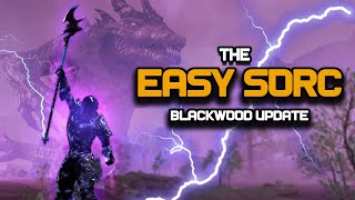 ESO  Easy Sorc  Magicka Sorcerer PVE Build  Blackwood Update [upl. by Immac524]