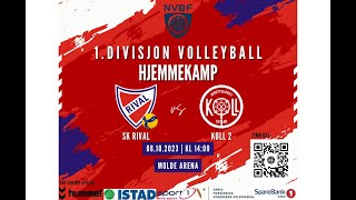 Rival mot Koll 2  1 divisjon volleyball for kvinner  20231008 [upl. by Retsbew]