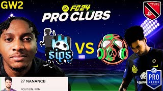 OUTRAGOUS Match  NananCBSips FC vs Sahara Dust FC on FC24 Pro Clubs GW2 [upl. by Adabelle931]