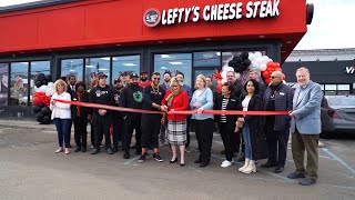 Livonia Ribbon Cuttings  Leftys Cheese Steak [upl. by Laroc]