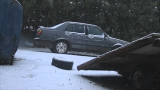 Cold Start 1991 VW Jetta 16L Turbo Diesel [upl. by Jessabell252]