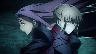 Fate Stay Night Heavens Feel 3 Shirou and Rider Vs Saber alter60fpsPart 2 [upl. by Suckow]