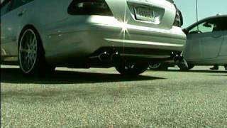 2004 MercedesBenz E500 with VRP headers and AMG E55 exhaust [upl. by Neb]