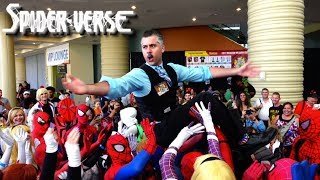 SpiderMan Over 1 Hour of SPIDERVERSE Comic Con Mayhem Real Life Superhero Flash Mob  MELF [upl. by Fogel]