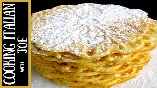 Pizzelle Italian Waffles  Cooking Italian with Joe [upl. by Noryk]