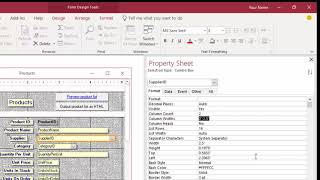 Microsoft Access A to Z Creating combo boxes dropdown lists for data entry on a form [upl. by Eralc]