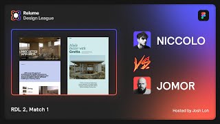 RDL 2  Match 1 Niccolò vs Jomor  Architecture Editorial Theme  Web Design Esports on Figma [upl. by Essa]