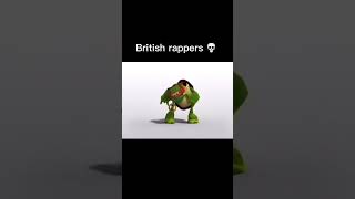 British rappers be like 💀 british britishrap britishmemes [upl. by Nibas]