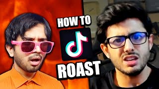 HOW TO ROAST like Carryminati  YouTube vs TikTok [upl. by Ennazzus]