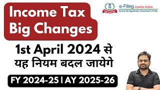 10 New Income Tax Rules Applicable from 1st April 2024  Tax Changes Ammendment For FY 202425 [upl. by Enyamrahs]