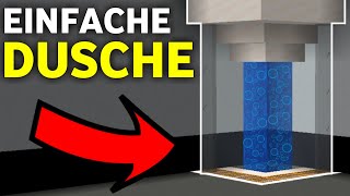 Wie baut man eine funktionierende Dusche in Minecraft  Minecraft Dusche bauen Tutorial Deutsch [upl. by Greff]