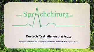 01 der erste Satz im Arztbrief [upl. by Anatniuq]