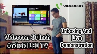 Videocon DDB Smart TV 40quotInch Full Review  HINDI [upl. by Mukund]