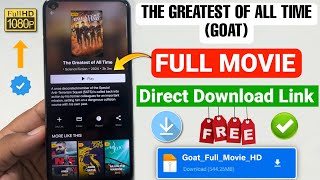 🎬Goat Full Movie Kaise Download Karen  How To Download The Greatest Of All Time Full Movie In Hindi [upl. by Mercer]