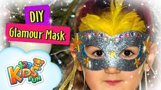 Masquerade Masks  Glamour Mask  DIY by Creative Mom [upl. by Nnayrb136]