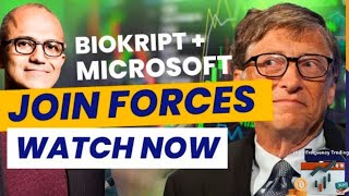 BIOKRIPT amp MICROSOFT  The first hybrid Shariahcompliant cryptocurrency trading platform Biokript [upl. by Rennane]