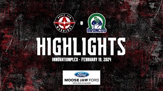 Moose Jaw Ford Highlights  Warriors 2  Swift Current 5  Feb 19 [upl. by Zacharia]