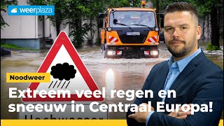 Noodweer in CentraalEuropa verwacht [upl. by Lust]