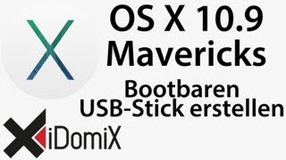 OS X Mavericks 109 Bootbaren USB Stick erstellen [upl. by Minne568]