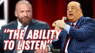 Paul Heyman Analyzes Paul Levesques Leadership in WWE [upl. by Lauritz199]