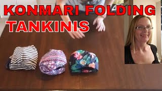 Konmari fold tankinis and 1 piece swimsuits plus size [upl. by Atibat453]