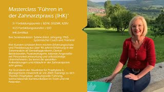 Masterclass »Führen in der Zahnarztpraxis« [upl. by Atteuqahs]