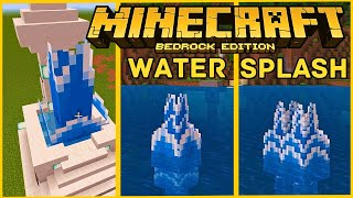 Water Splash Addon In Minecraft Bedrock 120 minecraft [upl. by Anitnahs242]