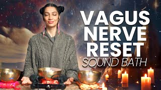 Vagus Nerve Reset to Sleep  Sound Bath Healing Meditation 10 Hours [upl. by Aiz]